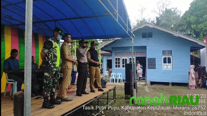 Polsek Merbau door to door ajak warga ikut Vaksinasi Covid 19
